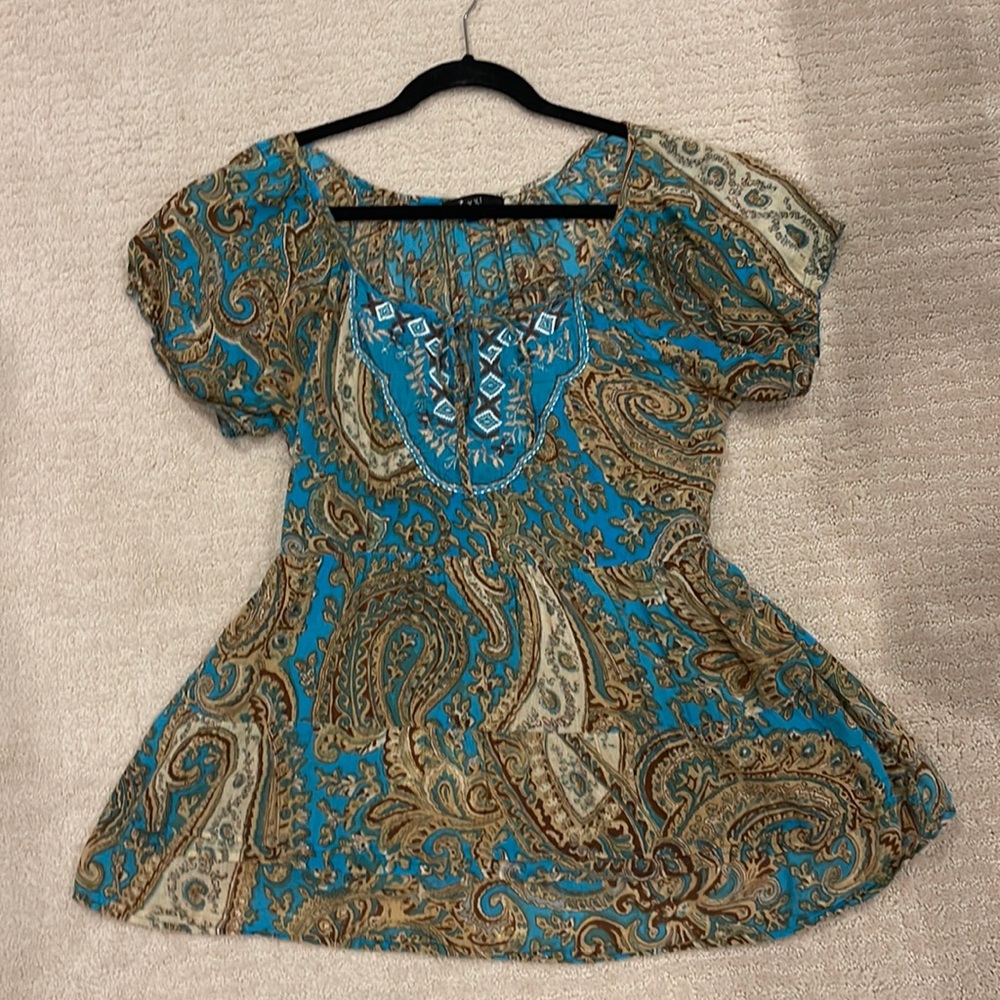 Super cute Bohemian Vintage Forever 21 Top!